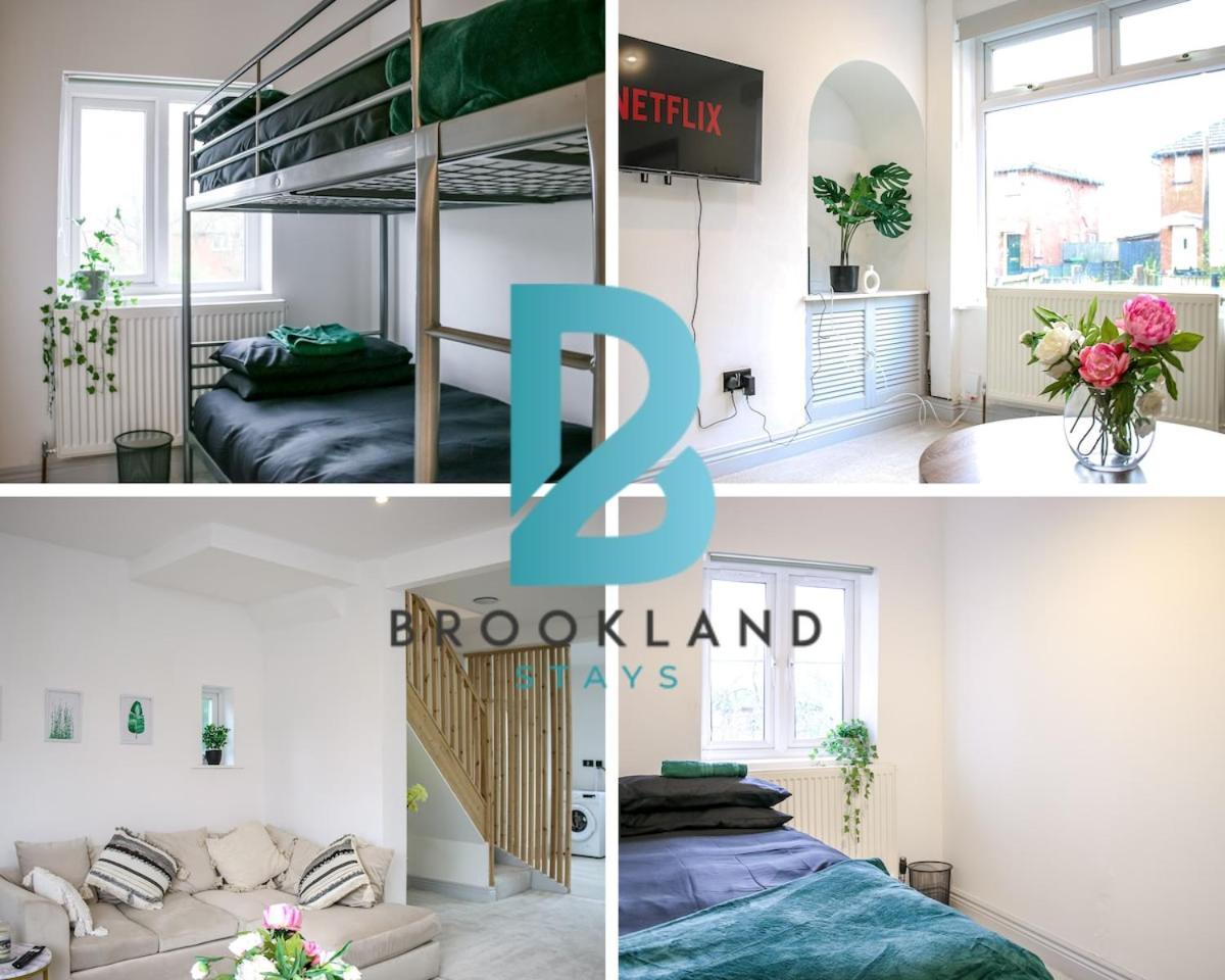 Chic 3Bed Flat In Manchester With Washer Wifi And Full Kitchen- Ideal For Contractors & Relocation By Brookland Stays Bolton Eksteriør bilde